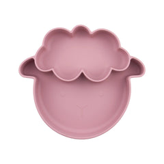 Plato En Silicona Oveja Rosa