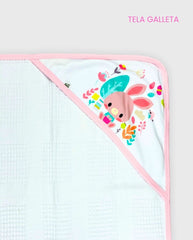 Cobija Tela Galleta Bordado Galleta