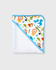 Cobija Tela Galleta Bordado Blue