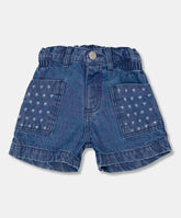 Short denim niña con bolsillos desgastados 2T a 5T