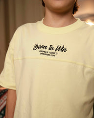 Camiseta amarilla niño “Formula 1” manga corta 4T‑10T