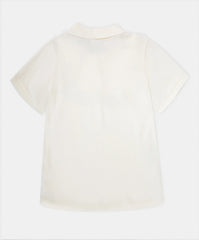 Camiseta polo marfil niño corte recto 2T‑5T