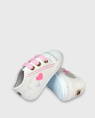 Tenis Sin Suela Corazón Blanco Melosos Estilo