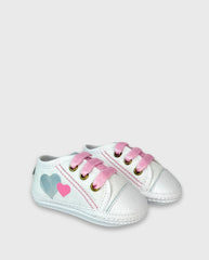 Tenis Sin Suela Corazón Blanco Melosos