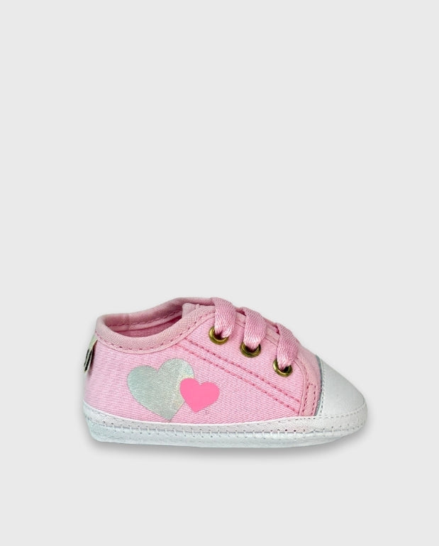 Tenis Sin Suela Corazón Rosa Melosos Fashion