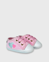Tenis Sin Suela Corazón Rosa Melosos