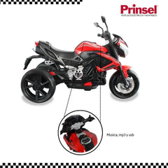 Moto Electrica Para Niños Velocity Rojo