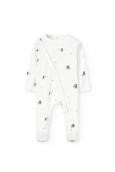 Vista trasera del pijama pingüinos