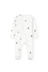 Vista trasera del pijama pingüinos