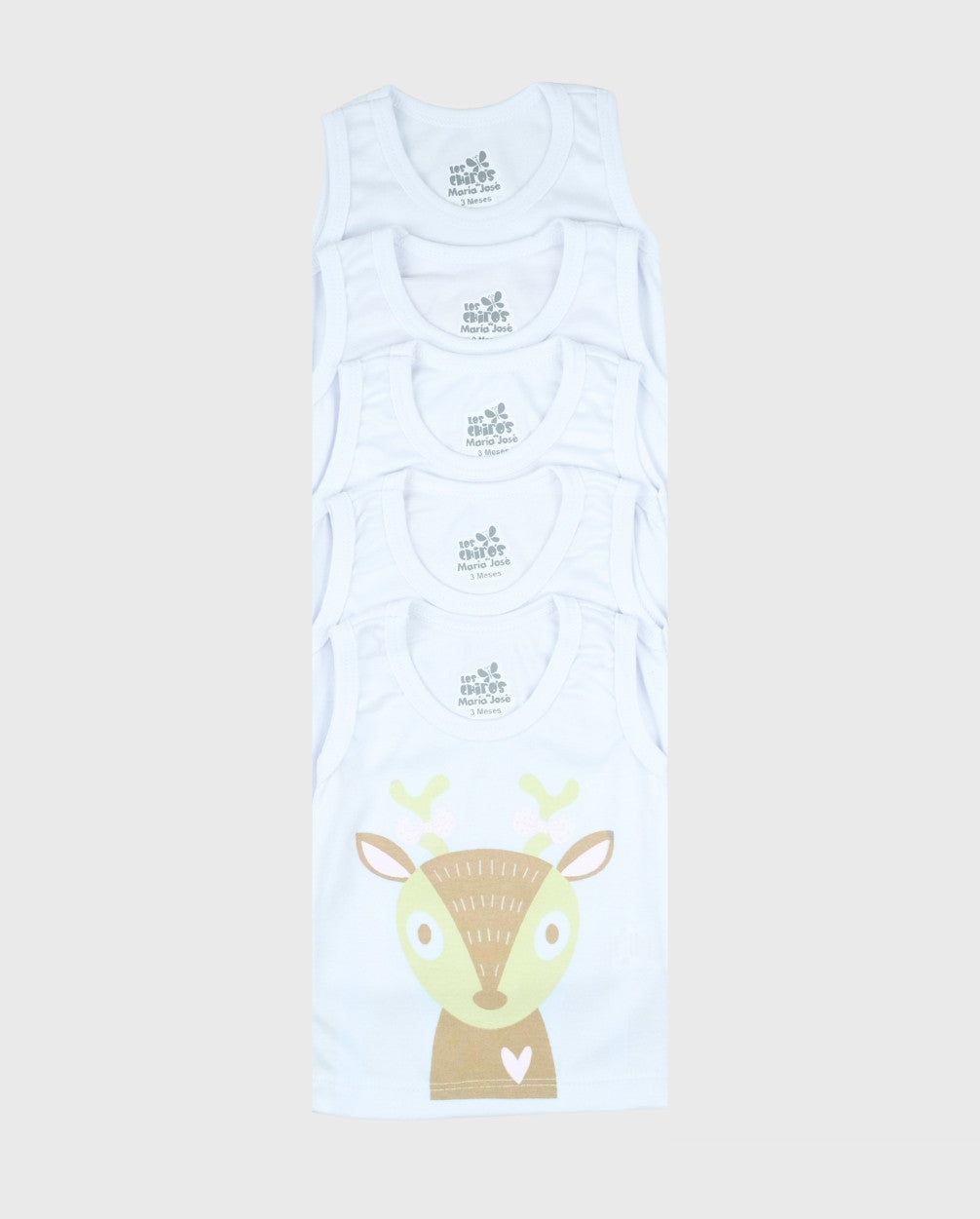 Set 5 Esqueletos Animales Blanco Niña