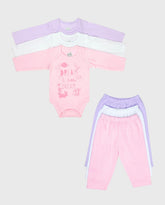 Set 6 Piezas Body Manga Larga