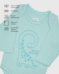 Set 6 Piezas Body Manga Larga Niño Estampado