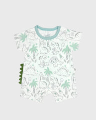 Mameluco Estampado Dinosaurio Bebé Niño Verde