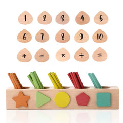 Caja Educativa Números Madera Montessori Diseño