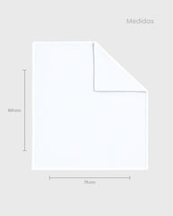 Cobija Burbuja Blanca Bordado Surtido Medidas