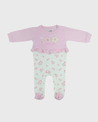 Pijama Enteriza Flores Rosa