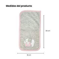 Set 3 Piezas Babitas Bordadas El Bebé Feliz Pink