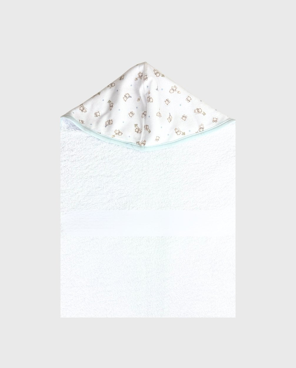 Toalla Con Capota Celeste Bordado Surtido El Bebé Feliz