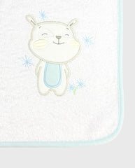 Toalla Con Capota Celeste Bordado Surtido El Bebé Feliz Baño