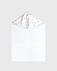 Toalla Con Capota Celeste Bordado Surtido El Bebé Feliz