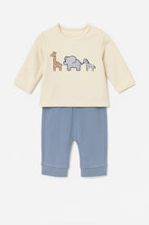 Conjunto Animales Beige Mayoral