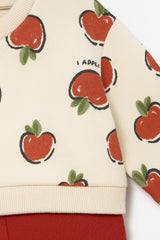 Conjunto Saco Manzanas Rojo Mayoral Detalle