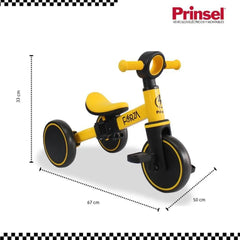 Balance Bike 2 En 1 Forza Amarilla