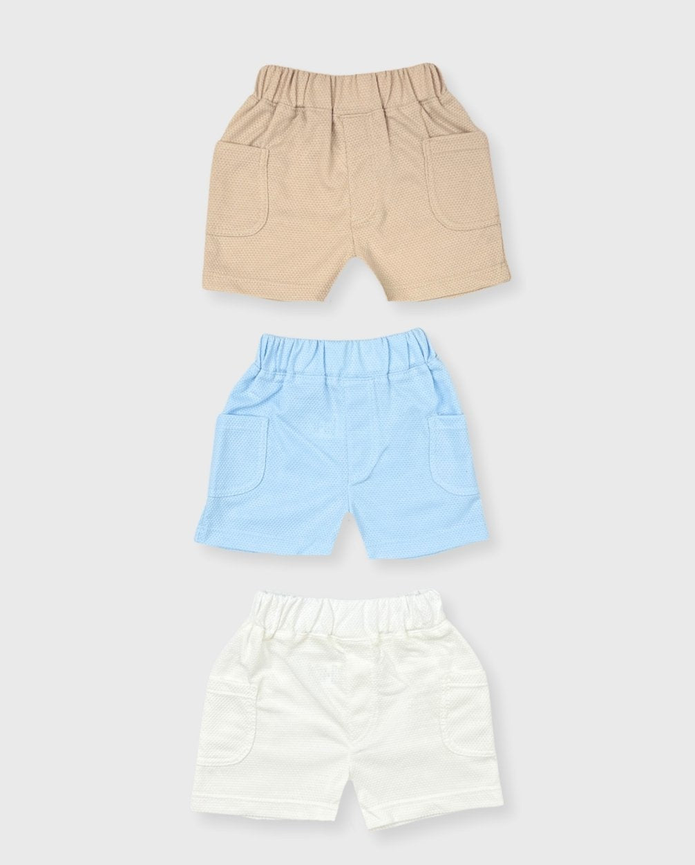 Set 3 Bermudas Bolsillos Bebe Niño