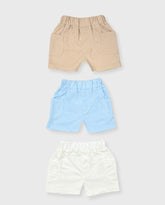 Set 3 Bermudas Bolsillos Bebe Niño