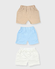 Set 3 Bermudas Bolsillos Bebe Niño