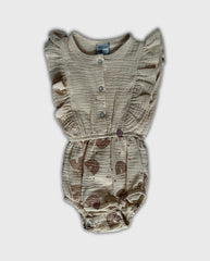 Body Gasa Estampado Arcoiris Beige