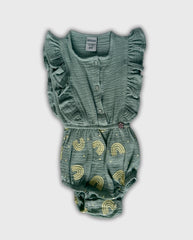 Body Gasa Estampado Arcoiris Verde