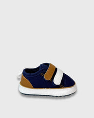 Tenis Velcro Denim Huellitas Moda