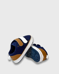 Tenis Velcro Denim Huellitas Detalle