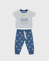 Pijama Pantalon Manga Larga Tractor Blue