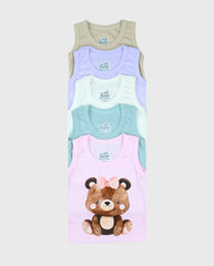 Set 5 Camisillas Colores Pastel Animales Niña