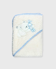 Cobija Oso Azul 100% Algodón El Bebé Feliz