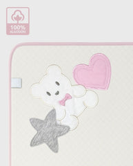 Cobija Canales Bordado Surtido Rosa El Bebé Feliz