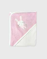 Cobija Tejida Conejo Frambuesa