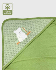 Cobija Tejida Oso Verde Verde