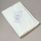 Cobija Corazones Bordado Surtido Blanco Rosa