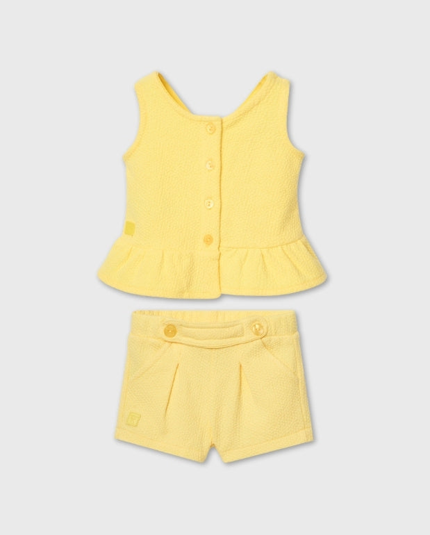 Conjunto Short y Blusa Amarillo Boboli