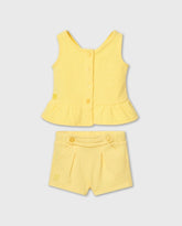 Conjunto Short y Blusa Amarillo Boboli