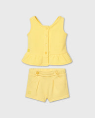 Conjunto Short y Blusa Amarillo Boboli