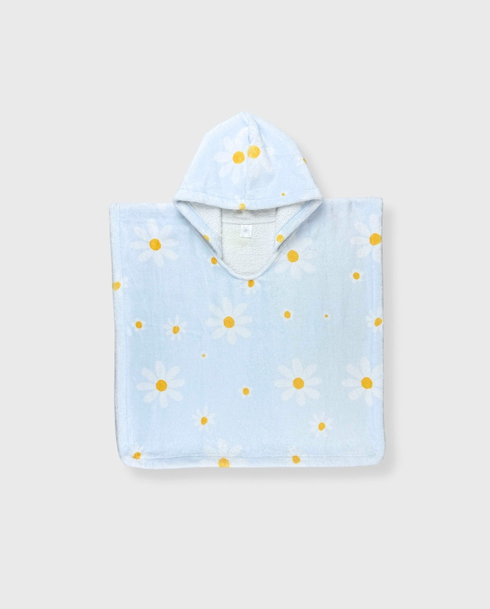 Toalla Con Capota Floral Azul