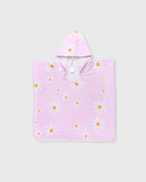 Toalla Con Capota Floral Rosa