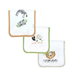 Set 3 Toallas Babitas Safari 100% Algodón DISEÑOS