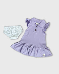 Vestido Bebé Niña Cuello Polo Plum