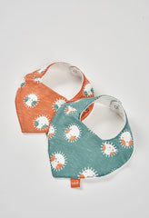 Set 2 Baberos Estampado Sol Naranja Boboli