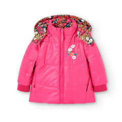 Chaqueta Doble Faz Tejido Técnico Estampado Flores